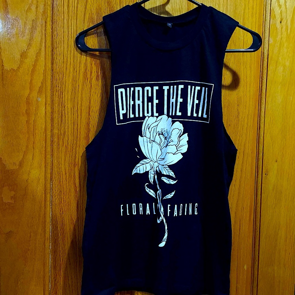 Pierce the Veil PTV Floral & Fading tank top